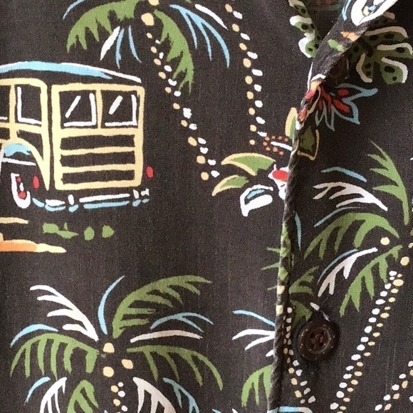 Vintage Reyn Spooner Art Of Eddy Hawaiian Shirt. Woody And Surfer Print - Picture 3 of 5